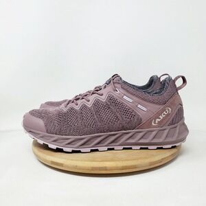 AKU Rapida Air Shoes Womens 7 Purple Knit Lace Up Vibram Hiking Running Sneaker